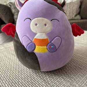 Squishmallows Alexie The Cow Devil Halloween Plush Toy